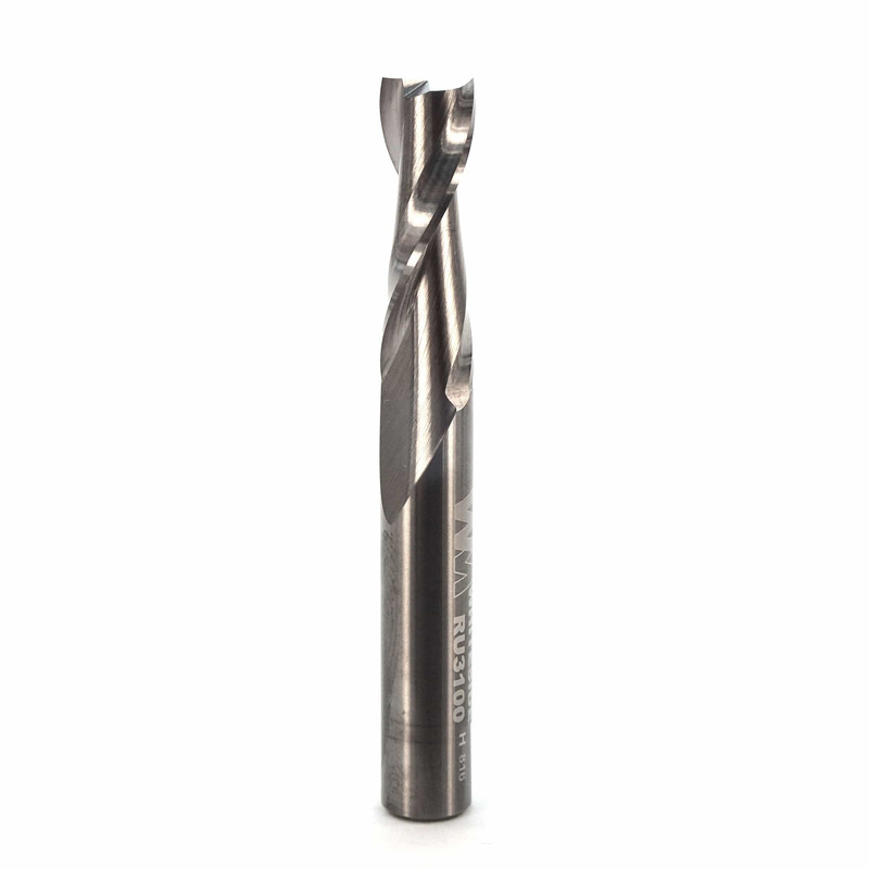 Standard Double Flute Spiral Router Bit - 5/16" SH - Types:Upcut Spiral Bit - Diameter:5/16" - Cutting Length:1"